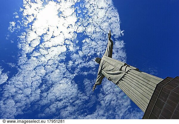 Cristo Redentor  Christus der Erlöser  auf dem Berg Corcovado  Rio de Janeiro  Brasilien  Südamerika