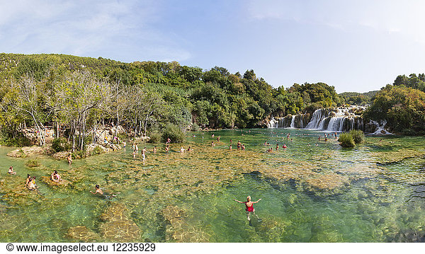 Croatia  Dalmatia  Sibenik  Krka  Waterfall