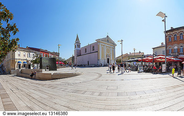 Croatia  Istria  Porec  Freedom Square  Church of Our Lady