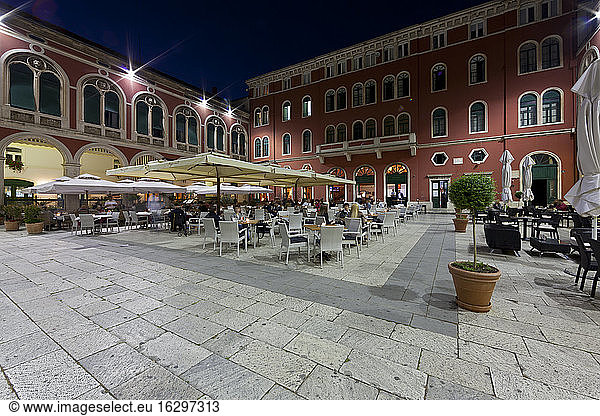 Croatia  Split  Hotel Belvue and restaurants