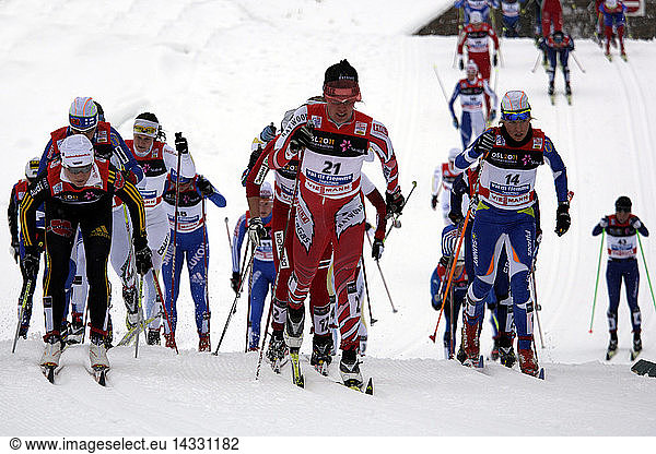 Cross Country race  Tour de ski  Tesero  Tesero Lake  Val di Fiemme  Trentino Alto Adige  Italy
