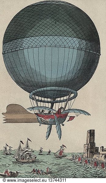 Cross the English Channel in a Balloon 1785