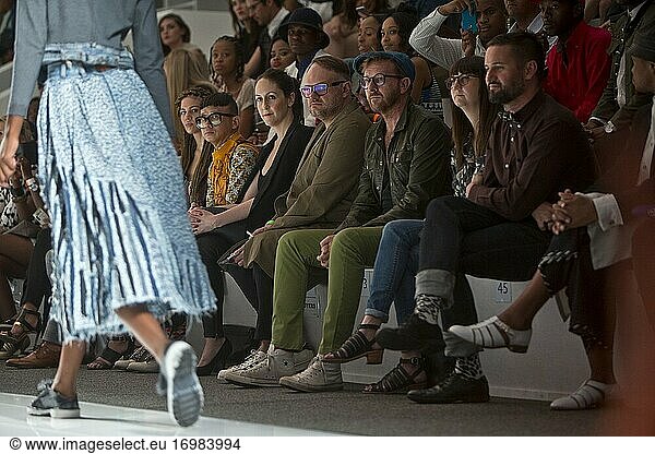 Crowd at fashion show at South African Fashion Week  Johannesburg  South Africa