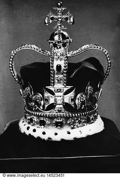 crowns / crown jewels  Great Britain  St Edward's Crown  manufactured for Charles II (1630 - 1685)  1661