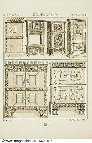 Cupboards Europe 15th century