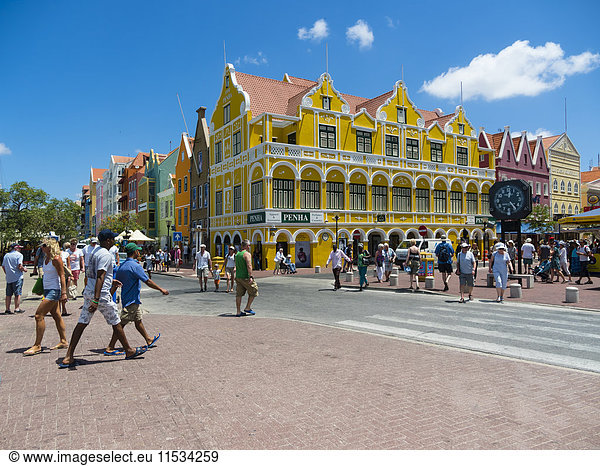 Curacao  Willemstad  Punda  Handelskade  historisches Gebäude