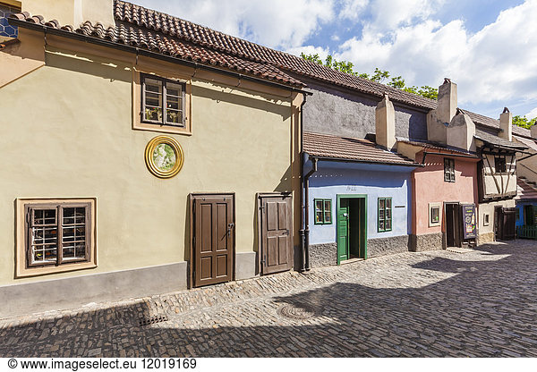 Czech Republic  Prague  Hradcany  Golden Lane with Kafka house