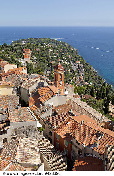 Dächer der Altstadt,  Roquebrune,  Cote d'Azur,  Frankreich