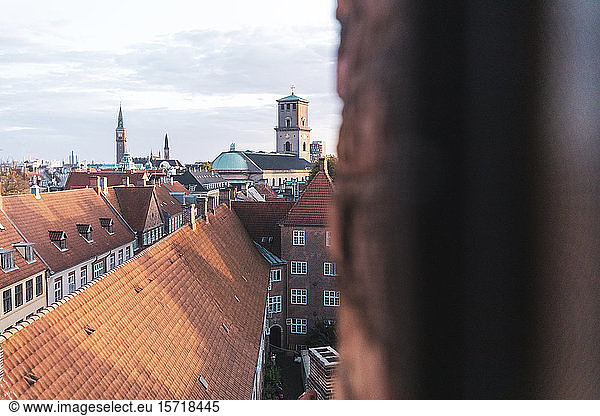 Dänemark  Kopenhagen  Dächer von Altstadtgebäuden