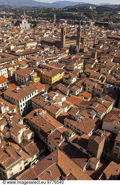 Dach Europa Florenz Italien Toskana