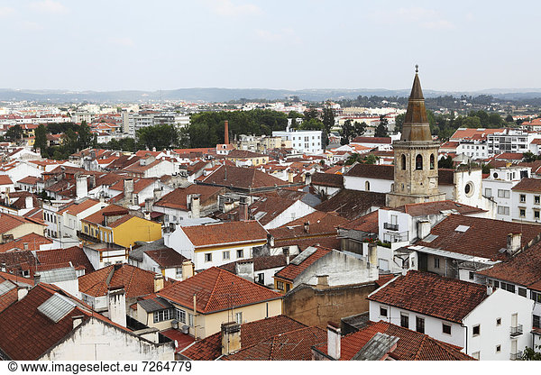 Dach  Europa  Großstadt  Kirche  Kirchturm  Achteck  Portugal  Tomar