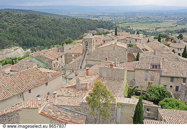 Dach Frankreich über Ansicht Vaucluse Südfrankreich