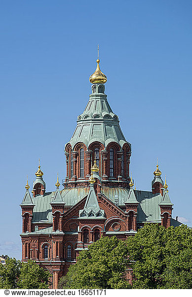 Dachdetail der Uspenski-Kathedrale  Helsinki  Skandinavien