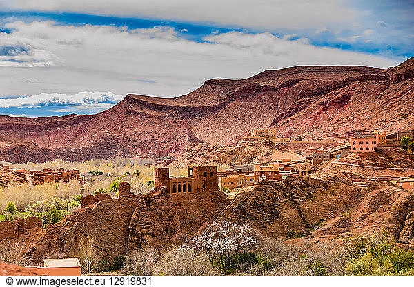 Dades Gorges scenery  Morocco  North Africa
