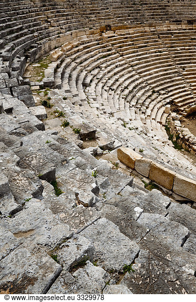 Das Amphitheater in Patara Anatolien  Lycian Küste  Türkei