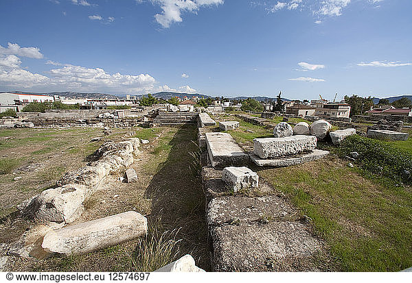 Das Bouleuterion in Eleusis  Griechenland. Künstler: Samuel Magal