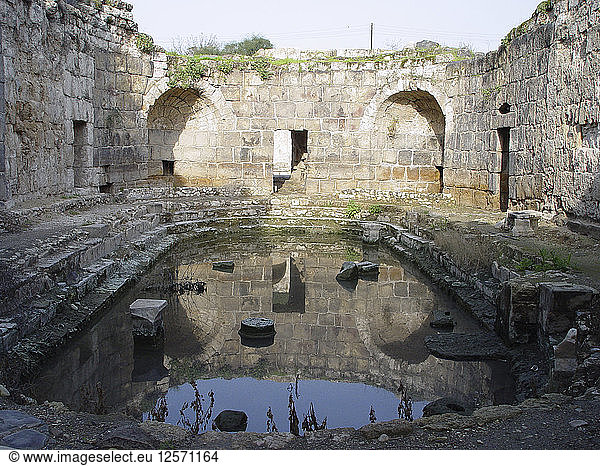 Das Caldarium in Hamat Gader Israel. Künstler: Samuel Magal