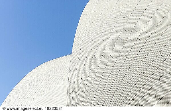 Das Dach des Opernhauses von Sydney in Australien