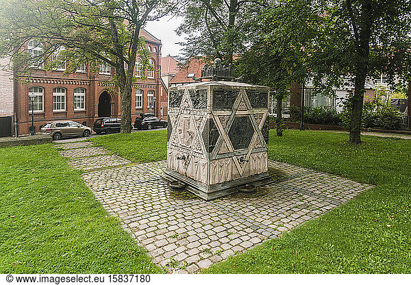 Das Denkmal der Synagoge in Lappenberg in Hildesheim