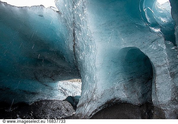 Das Ende eines Gletschers auf Island