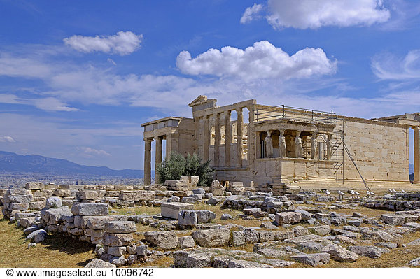 Das Erechtheion  Tempel auf der Akropolis  Athen  Attika  Griechenland  Europa