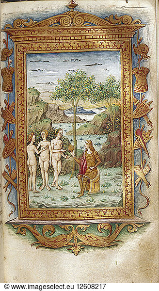 Das Jüngste Gericht von Paris  1485-1499. Künstler: Majorana  Cristoforo (tätig ca. 1480-1494)