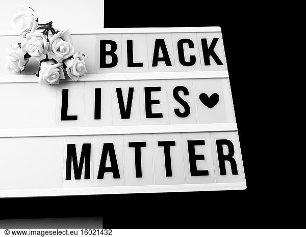 Das Konzept Black lives matter .