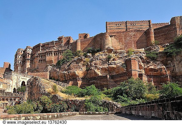 Das Mehrangarth Fort in Jodhpur.