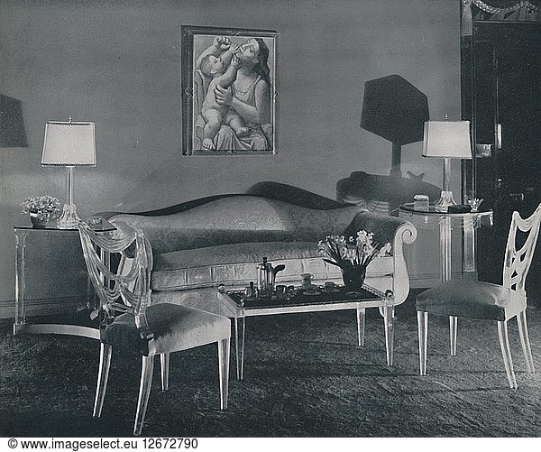 Das moderne Wohnzimmer  1942. Künstler: Unbekannt.
