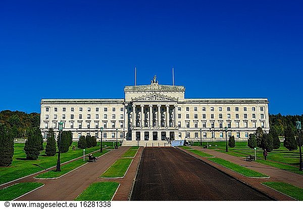 Das nordirische Parlamentsgebäude in Stormont  Belfast.