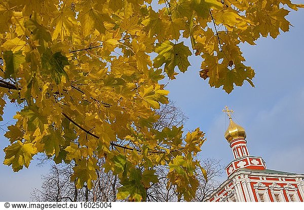 Das Novodevichy-Kloster  auch bekannt als Bogoroditse-Smolensky-Kloster  ist das bekannteste Kloster in Moskau  Russland.