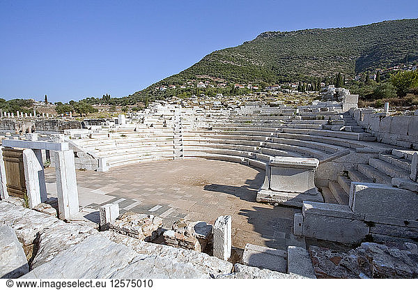 Das Odeon des Asklepeion in Messene,  Griechenland. Künstler: Samuel Magal