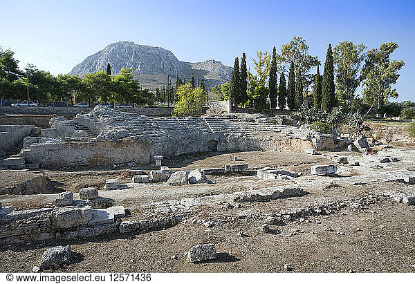 Das Odeon in Korinth  Griechenland. Künstler: Samuel Magal