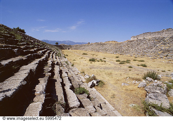 Das Roman-Stadion  das größte und am besten erhaltenen Stadion der Welt  archäologischer Standort  Aphrodisias  Anatolien  Türkei  Kleinasien