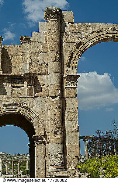 Das Südtor  das antike Gerasa  Haschemitisches Königreich Jordanien; Jerash  Jordanien