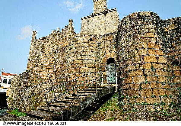 Das Schloss von Condes Sarmiento in Ribadavia  Orense  Spanien.