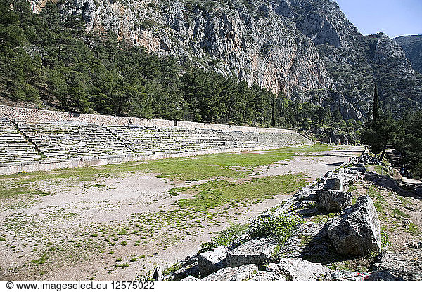 Das Stadion in Delphi  Griechenland. Künstler: Samuel Magal