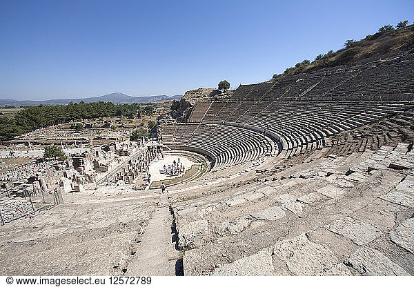 Das Theater in Ephesus  Türkei. Künstler: Samuel Magal