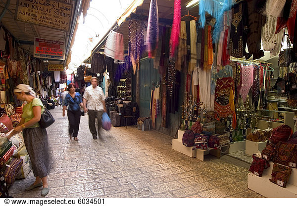 David Street touristischen Markt  alte Walled Stadt  Jerusalem  Israel  Naher Osten