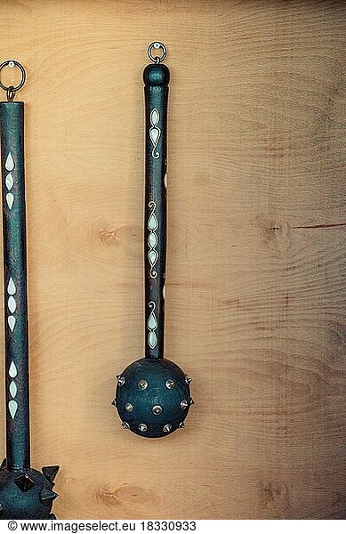 Dekorativer Streitkolben im osmanischen Stil als mittelalterliche Waffe