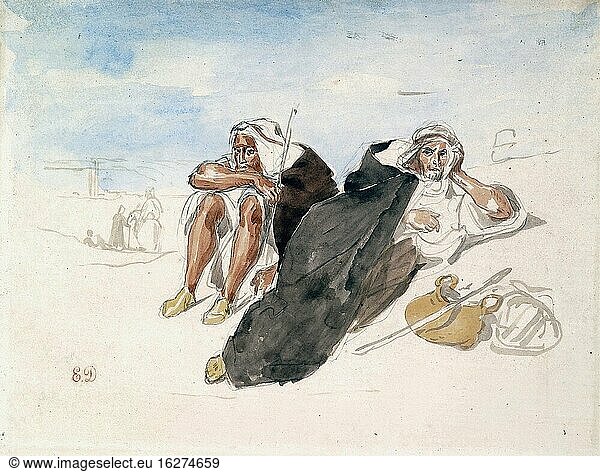 Delacroix Eug?ne - Araber von Oran 1 - Französische Schule - 19. Jahrhundert.