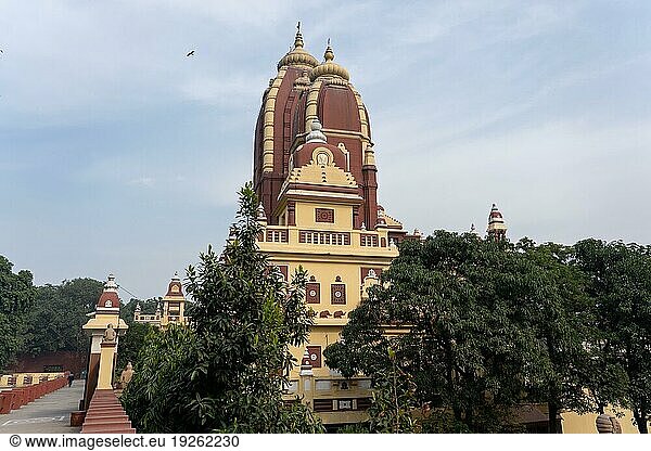 Delhi  Indien  04. Dezember 2019: Außenansicht des Laxminarayan Tempels  auch bekannt als Birla Mandir  Asien