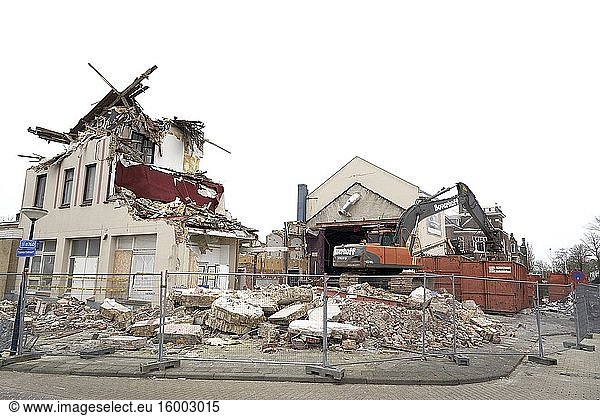 Demolished cultural centrum in Harlingen  Friesland  Netherlands.