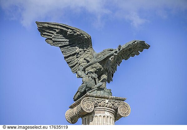 Denkmal  Nationalsymbol  Adler mit Schlange  Plaza de la Patria  Aguascalientes  Mexiko  Mittelamerika