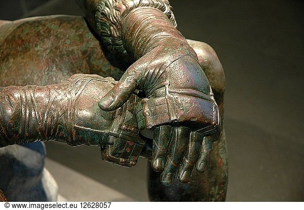Der Boxer von Quirinal oder Therme Boxer. Hellenistisches Bronze-Original  gefunden bei den Überresten der Thermen Künstler: Werner Forman.
