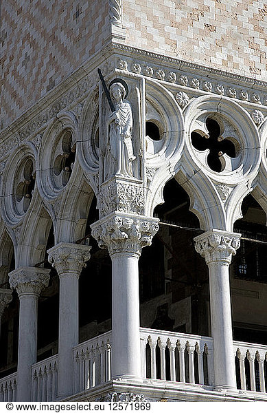Der Dogenpalast  Venedig  Italien. Künstler: Samuel Magal