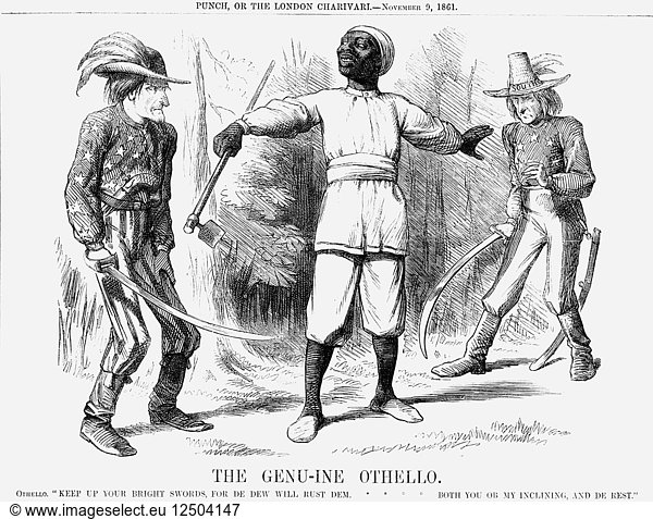 Der echte Othello  1861. Künstler: Unbekannt