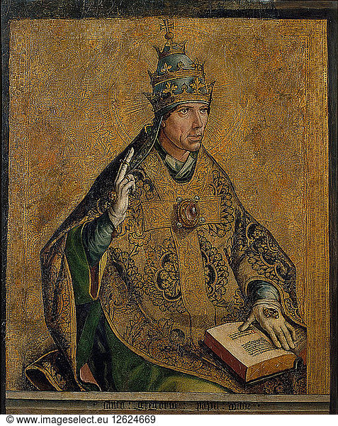 Der heilige Gregor der Große. Künstler: Berruguete  Pedro (1450-1503)