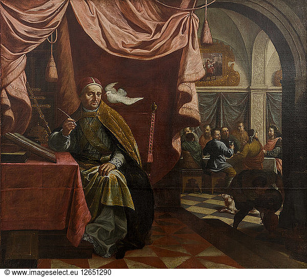 Der heilige Gregor der Große  um 1690.
