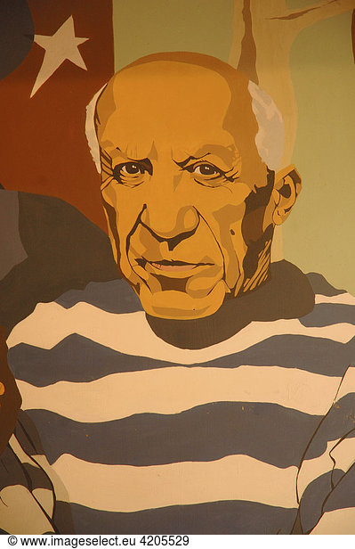 Der katalanischen Maler Pablo Picasso  Barcelona  Spanien